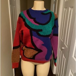 Vintage colorblock sweater